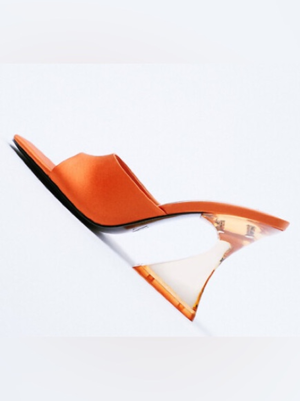 ZARA HIGH-HEEL SANDALS WITH METHACRYLATE HEELS